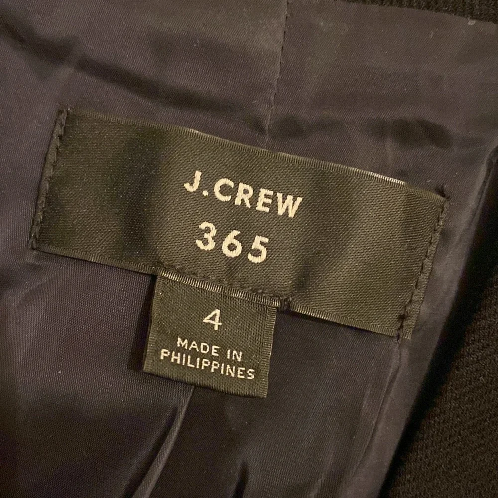 J. Crew 365 Classic Black Jacket. Size 4. Style H2743